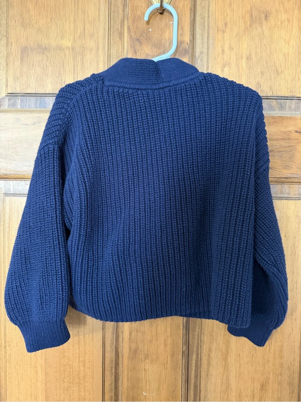 GAP Kids Dark Navy Chunky Knit Button Cardigan